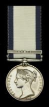 Naval General Service 1793-1840, 1 clasp, Syria (Thos. Brown.) minor edge bruise, nearly ext...