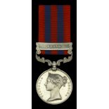 India General Service 1854-95, 1 clasp, Perak (1688. Pte. H. Collins. 1/3rd Foot) good very...