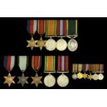 Five: Gunner E. J. Woolley, Royal Artillery 1939-45 Star; Burma Star; Defence and War Medal...