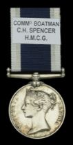 Royal Navy L.S. & G.C., V.R., narrow suspension (C. H. Spencer, Comd. Boatn. H.M. Coast Guar...