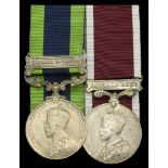 Pair: Warrant Officer Class I E. T. Robinson, Manchester Regiment India General Service 1...