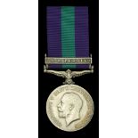 General Service 1918-62, 1 clasp, N.W. Persia (M-23402 Pte. C. Prentice. R.A.S.C.) good very...