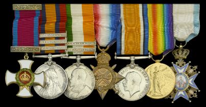 A Great War D.S.O. group of seven awarded to Lieutenant-Colonel F. A. Stephens, Royal Army M...