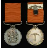 Rhodesia, Meritorious Service Medal (Civil) (P. Tarusenga) mounted as worn, toned, good very...