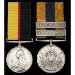 Pair: Private A. Malone, Cameron Highlanders Queen's Sudan 1896-98, no clasp (3635. Pte....