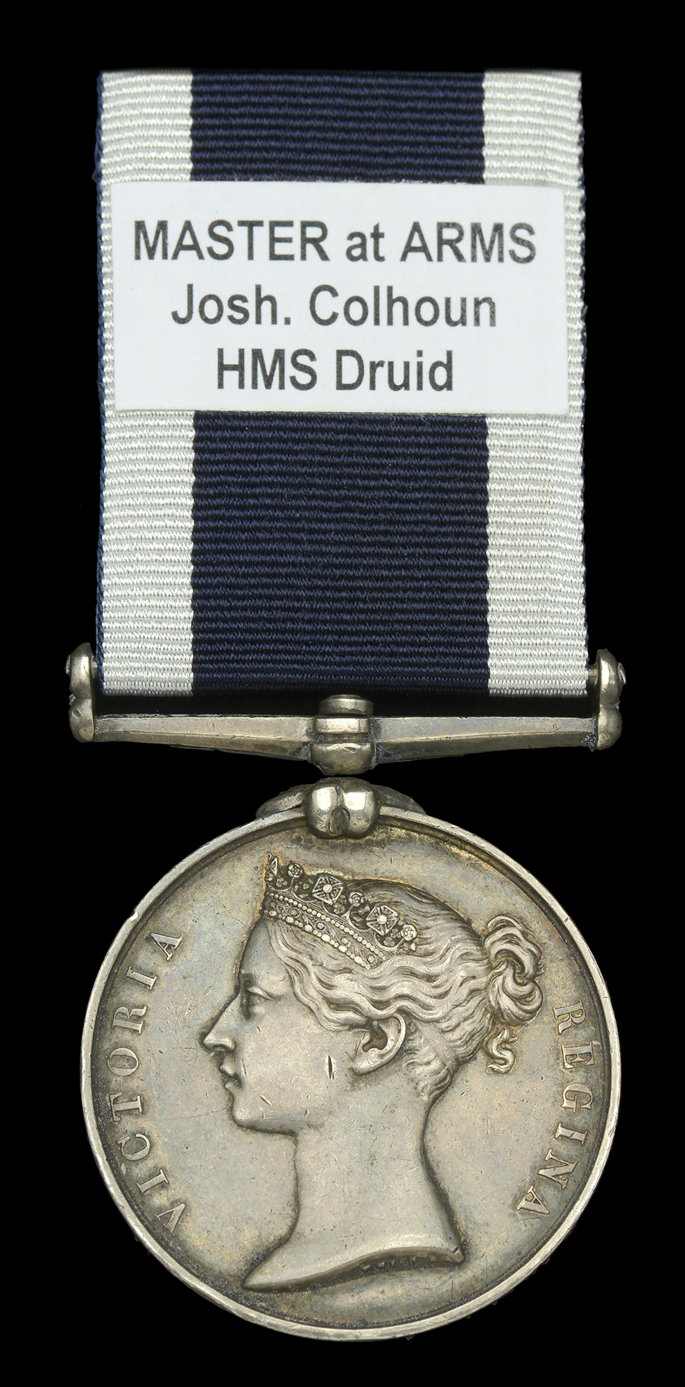 Royal Navy L.S. & G.C., V.R., narrow suspension (Josh Colhoun M. At. Arms. H.M.S. Druid) eng...