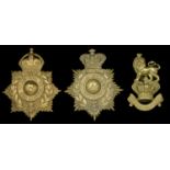 Royal Marines Other Ranks Helmet Plate c.1878-1902. A good example; together with another p...