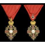Austria, Empire, Order of Franz Joseph, Civil Division, Knight's breast badge, by Vinc Mayer...