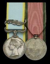 Pair: Major and Brevet Lieutenant-Colonel C. Higginbotham, 63rd Regiment of Foot, who was se...