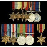 Six: Petty Officer G. E. Vosper, Royal Navy 1939-45 Star; Atlantic Star; Africa Star; Burma...