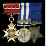 An Egyptian War C.B. group of three awarded to Fleet Surgeon Ingham Hanbury, Royal Navy, Pri...