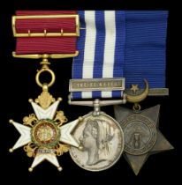 An Egyptian War C.B. group of three awarded to Fleet Surgeon Ingham Hanbury, Royal Navy, Pri...