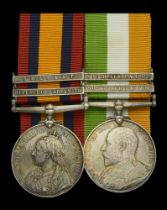 Pair: Private H. Stones, Manchester Regiment, who was Mentioned in Despatches for his gallan...