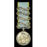 Crimea 1854-56, 4 clasps, Alma, Balaklava, Inkermann, Sebastopol (Pte. Robt. Shugar. 63rd. F...