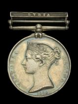 Naval General Service 1793-1840, 1 clasp, Syria (Jabez Day.) edge bruising, nearly very fine...