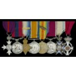 An unusual 'South Russia 1919' M.B.E. and 'Western Front 1915' D.C.M. group of eight awarded...