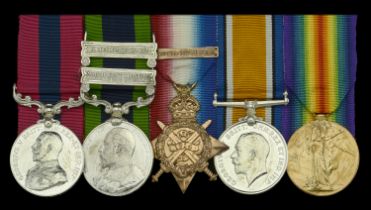 An early Great War 'Battle of ArmentiÃ¨res' D.C.M. group of five awarded to Acting Sergeant H...