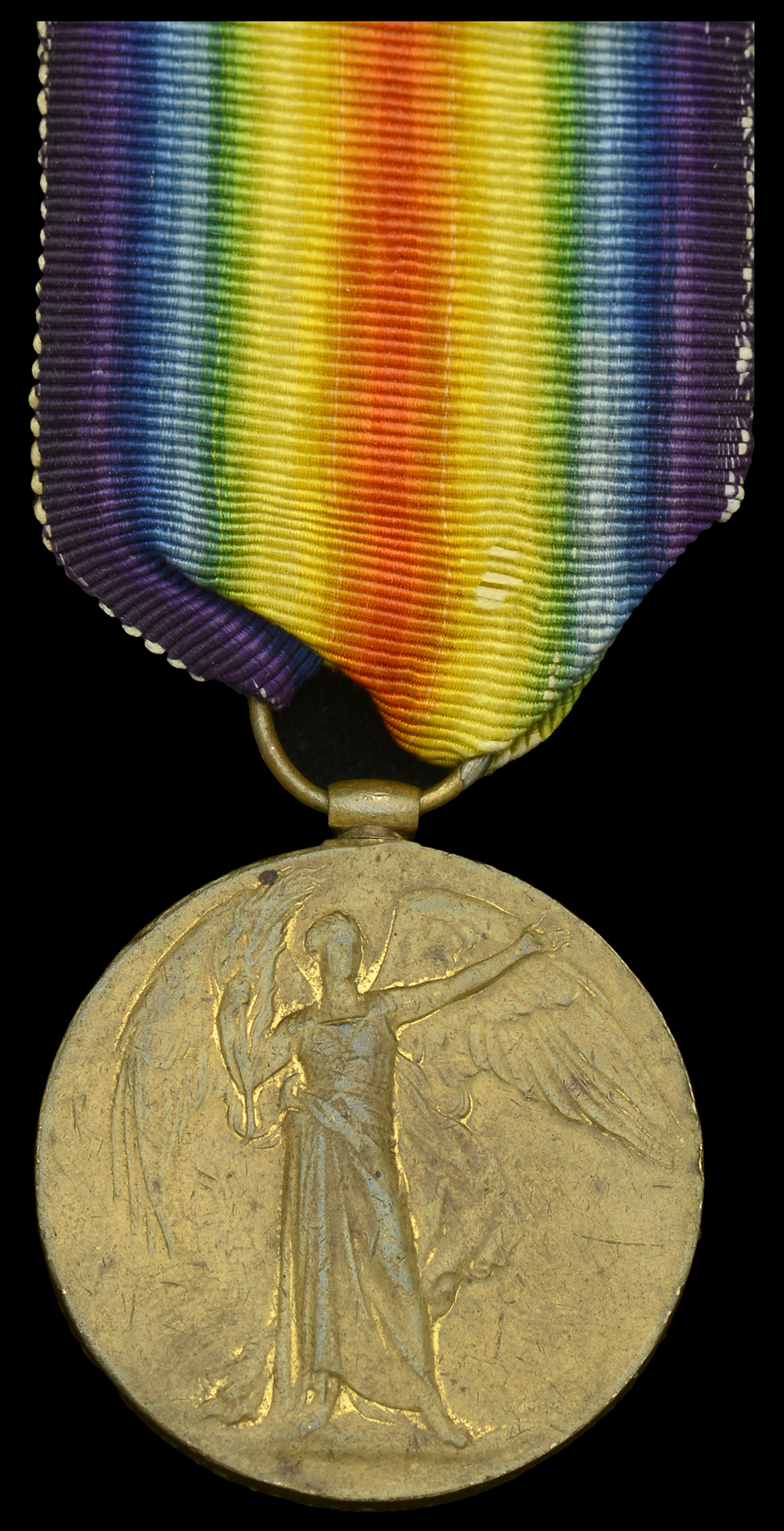 An interesting Victory Medal awarded to Private H. Haw M.M., West Yorkshire Regiment, who wa...