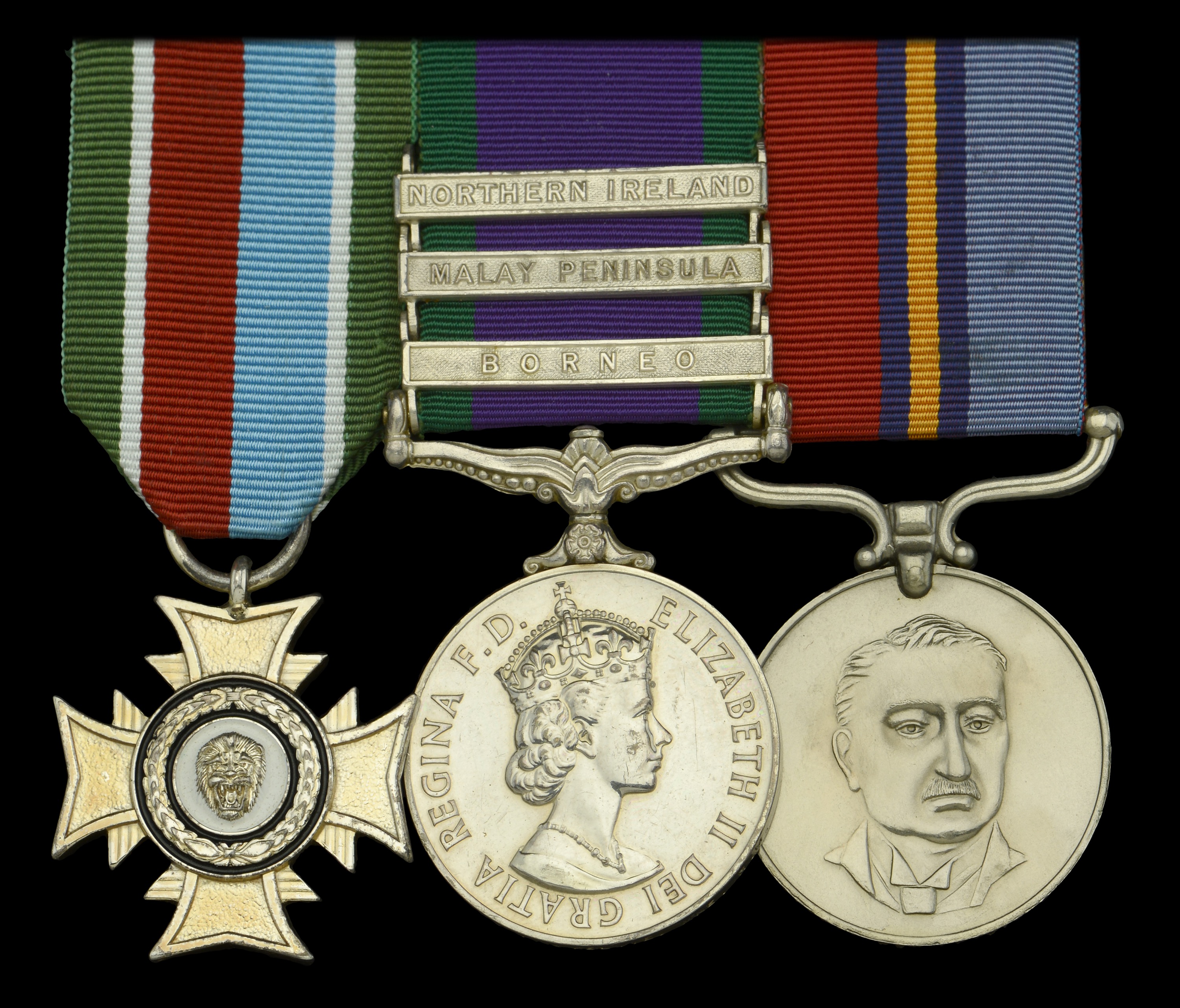 An extremely rare Silver Cross of Rhodesia group of three awarded to Colour-Sergeant J. â€œJoc... - Image 2 of 3