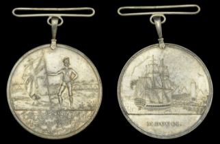 Honourable East India Company Medal for Egypt 1801, silver, fitted with riveted loop for sus...