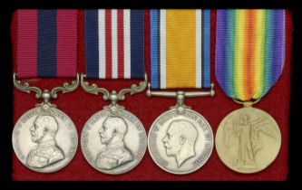 A Great War 'Western Front, August 1918' D.C.M. and M.M. group of four awarded to Sergeant L...