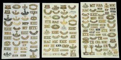 Military Shoulder Titles. A miscellaneous selection including, SCOTTISH HORSE, WELSH GUARDS...