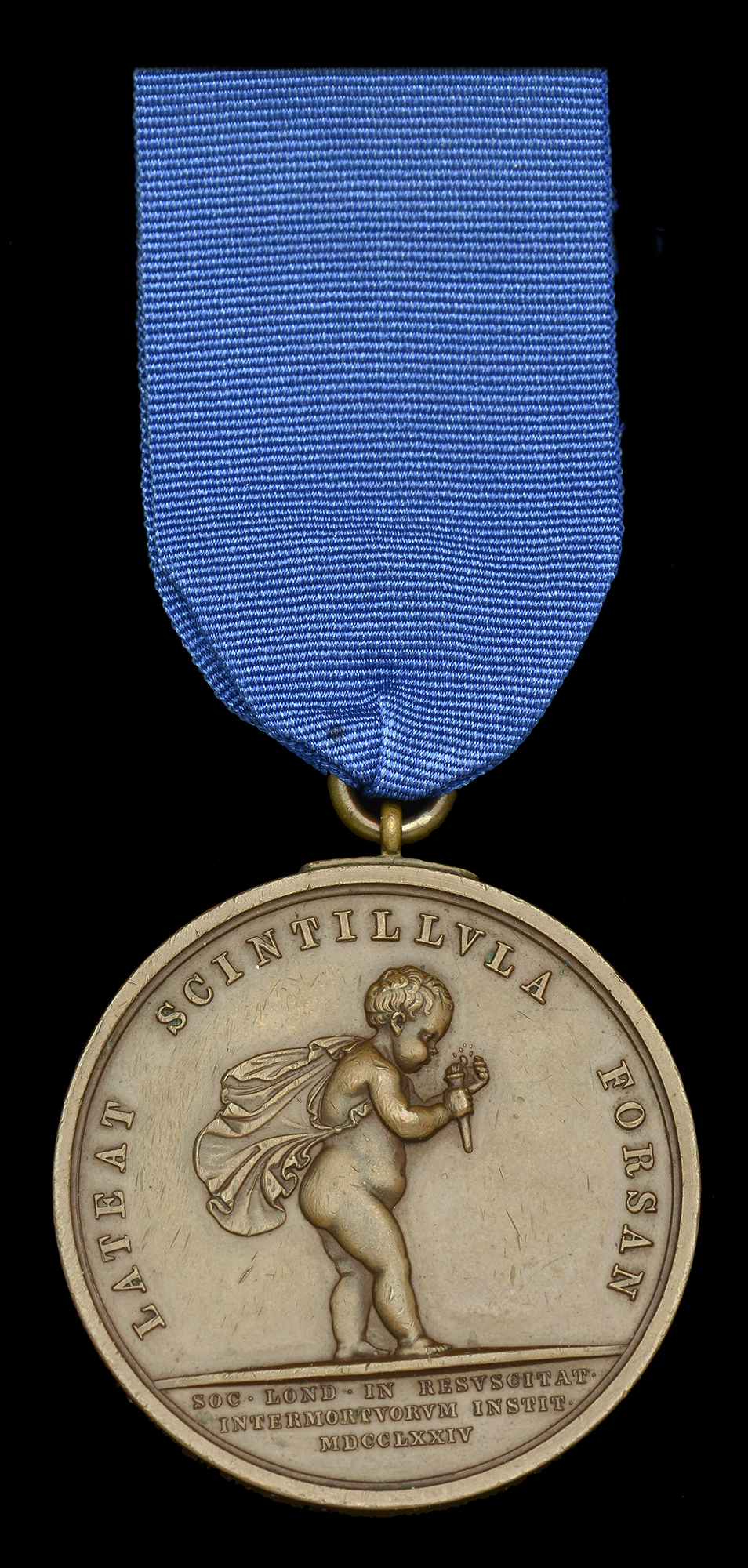 Royal Humane Society, large bronze medal (successful) (Edward Cleary Seaman Vit. Ob. Serv. D...