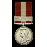 Canada General Service 1866-70, 1 clasp, Red River 1870 (1121 Sejt J. M. Barrett, A.S.C.) of...