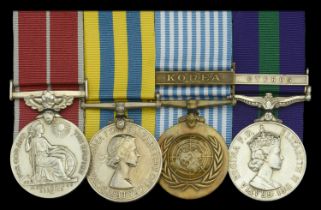 A post-War B.E.M. group of four awarded to Acting Warrant Officer Class II T. J. Harris, Roy...