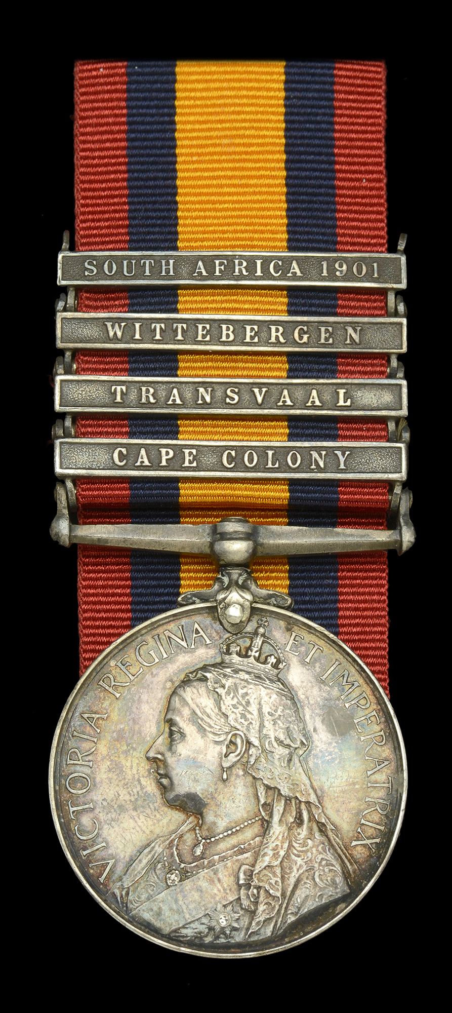 The Queen's South Africa Medal awarded to Captain W. G. King Peirce, Manchester Regiment, wh...