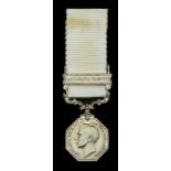 Miniature Medal: Polar Medal 1904, G.VI.R., silver, 1 clasp, Antarctic 1935-37, extremely fi...