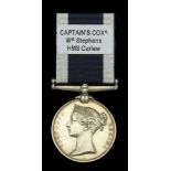 Royal Navy L.S. & G.C., V.R., narrow suspension (Wm Stephens. Captn's Coxn. H.M.S. Curlew.)...