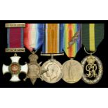 An outstanding Chaplain's 'Great War' D.S.O. group of five awarded to The Reverend Professor...
