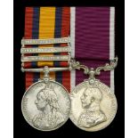 Pair: Company Sergeant Major J. Molyneux, Manchester Regiment Queen's South Africa 1899-1...