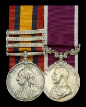 Pair: Company Sergeant Major J. Molyneux, Manchester Regiment Queen's South Africa 1899-1...