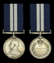 A Great War 'submarine action' D.S.M. awarded to Able Seaman C. G. Bird, Royal Navy, H.M.S....