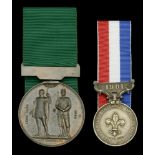 National Rifle Association Prize Medal, 47mm, bronze (Won by Pte. F. Simpson. 4th V.B. Manch...