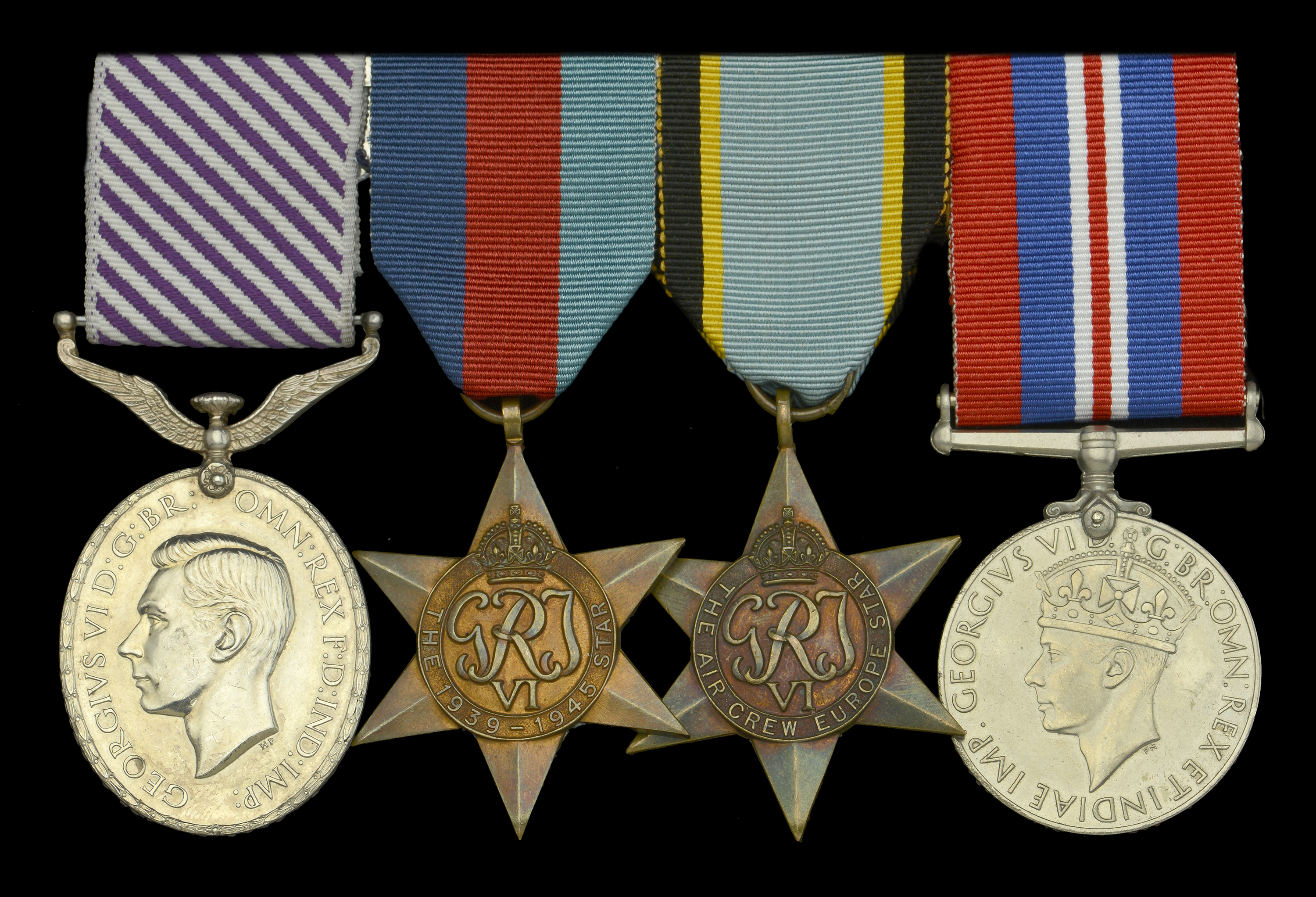 A fine Second War Immediate D.F.M. awarded to Flight-Sergeant W. J. Rose, No. 207 Squadron,...