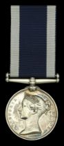 Royal Navy L.S. & G.C., V.R., narrow suspension (John Byrne Boatman. H.M.S. Hector.) engrave...