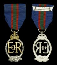 Royal Naval Volunteer Reserve Decoration, E.II.R., reverse officially dated '1960', good ver...