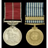 A Korean War B.E.M. pair awarded to Lance-Corporal W. N. S. Lawson, Royal Engineers Briti...