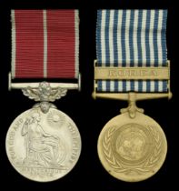 A Korean War B.E.M. pair awarded to Lance-Corporal W. N. S. Lawson, Royal Engineers Briti...