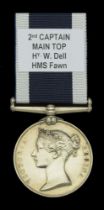 Royal Navy L.S. & G.C., V.R., narrow suspension (Hy. W. Dell. 2nd C.M. Top H.M.S. Fawn.) imp...