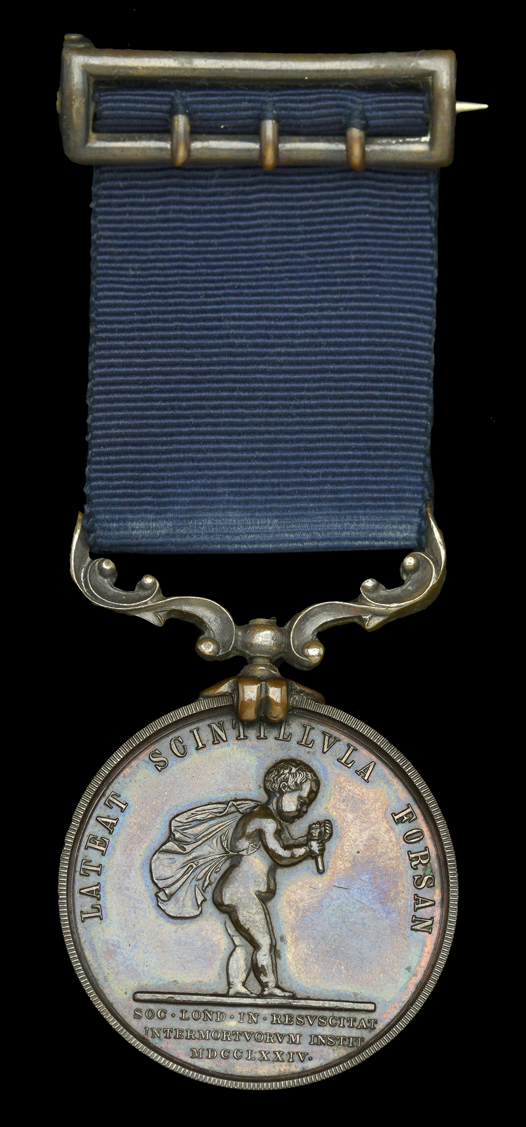 The historically important Royal Humane Society Medal awarded to Sub-Lieutenant C. D. Bury,...