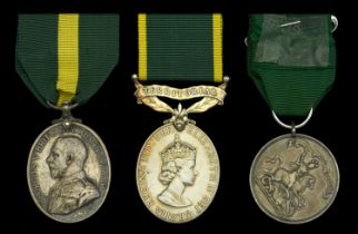 Territorial Force Efficiency Medal, G.V.R. (345016 Sjt: R. J. Eddy. 16/Devon: R.); Efficienc...