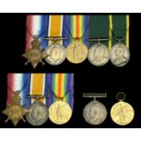 Family Group: Five: Sergeant J. Wolstencroft, Manchester Regiment 1914-15 Star (53 Sjt....