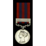 India General Service 1854-95, 1 clasp, Naga 1879-80 (Sepoy Runbeer Goorung 44th Regt N.I.)...