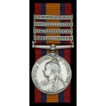 Queen's South Africa 1899-1902, 4 clasps, Elandslaagte, Defence of Ladysmith, Orange Free St...