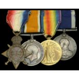 Four: Petty Officer G. W. Sedman, Royal Navy 1914-15 Star (196885 G. W. Sidman [sic], P.O...