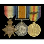 Three: Lieutenant-Colonel P. V. Mulvey, Gordon Highlanders 1914-15 Star (Lieut: P. V. Mul...